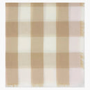 Burberry Lightweight Check Cashmere Scarf Alabaster