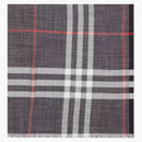 Burberry Lightweight Check Wool Scarf Navy