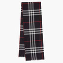 Burberry Lightweight Check Wool Scarf Navy