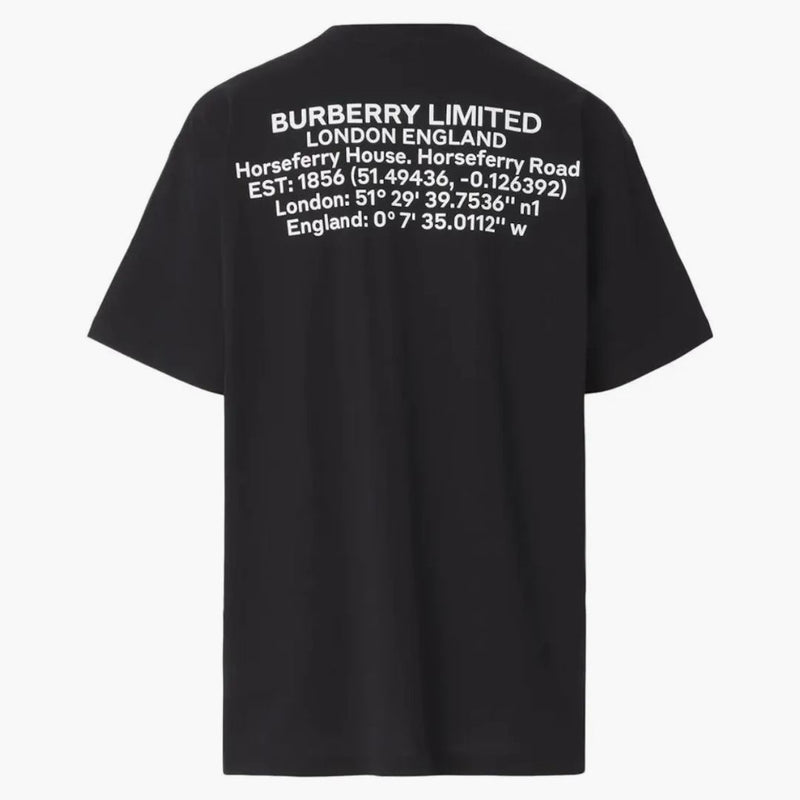 Burberry Location Print T-Shirt Black