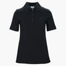 LOGO DE BURBERRY B POLO CAMISA NEGRA