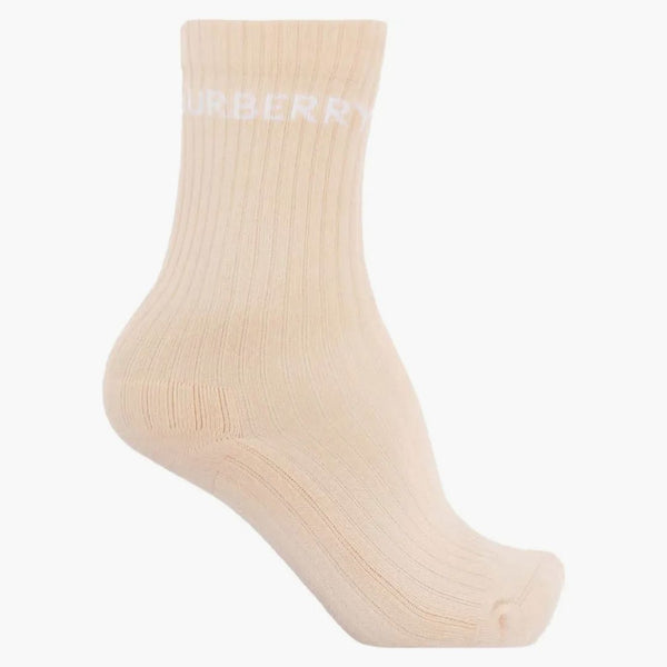 Logo burberry bavlněné ponožky broskev