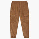Burberry Logo Detail Corduroy Cargo Trousers Dark Camel