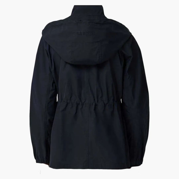 Burberry Logo Detail Hooded Parka Navy