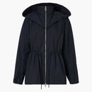 Burberry Logo Detail Hoooded Parka Navy