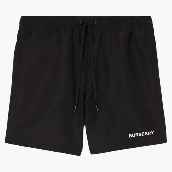 Burberry Logo Detail Swim Shorts Black/White