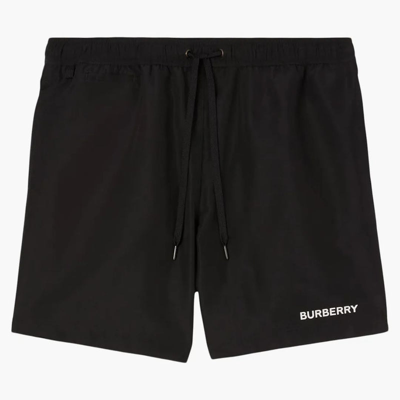 Burberry Logo Detail Swim Shorts Black/white
