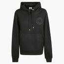 Burberry Logo Embroidered Hoodie Black