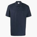 Burberry Logo Embroidered Polo Navy/navy