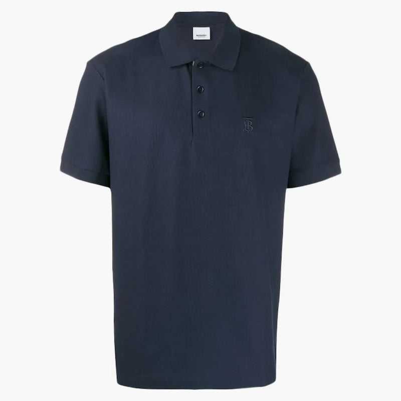 Burberry Logo Embroidered Polo Navy/Navy