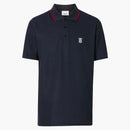 Burberry Logo Embroidered Polo Navy