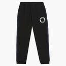 Burberry logo Applique graphic Cotton jogging pantaloni neri