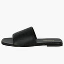 Burberry Logo Leather Sandal Black (women's)