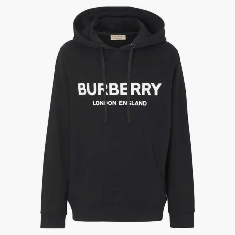 Logo Burberry Lexstone Hoodie Black