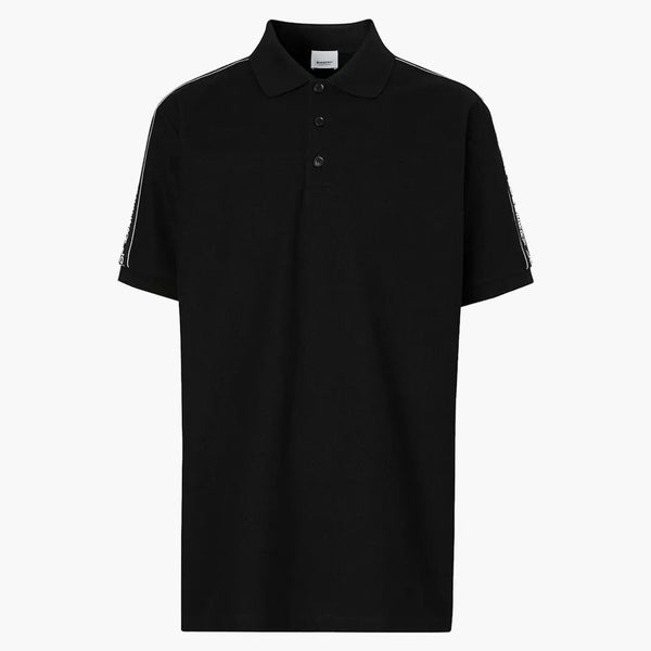 Logo Burberry Panered Polo Black/White