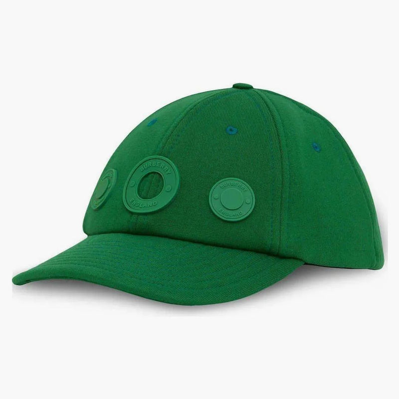 Burberry Logo-Patch Cap Green