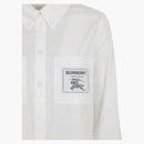 Burberry Logo Patch Shirt White