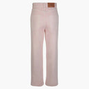 Burberry Logo-patch Straight-leg Jeans Pink