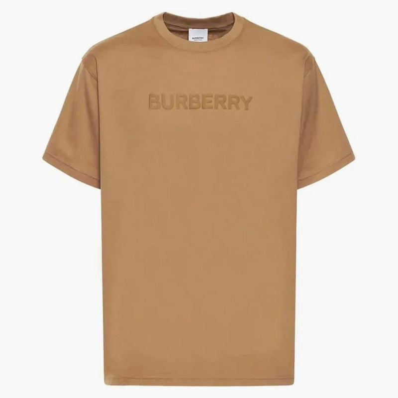 Burberry Logo Print Cotton T-shirt kamel