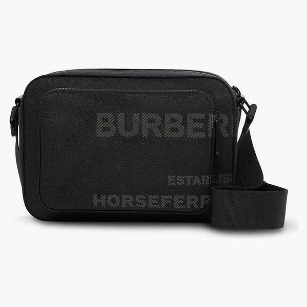 Burberry logo-tryck cross body väska svart