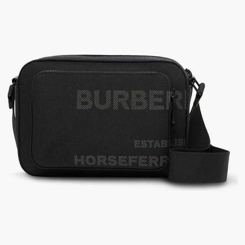 Burberry logo-tryck cross body väska svart