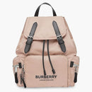 Burberry Logo Print Econyl Nylon Backpack Pink