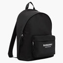 Burberry Logo Print Nylon Backpack Black