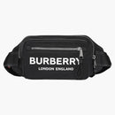 Burberry Logo Print Nylon Bum Bag Black