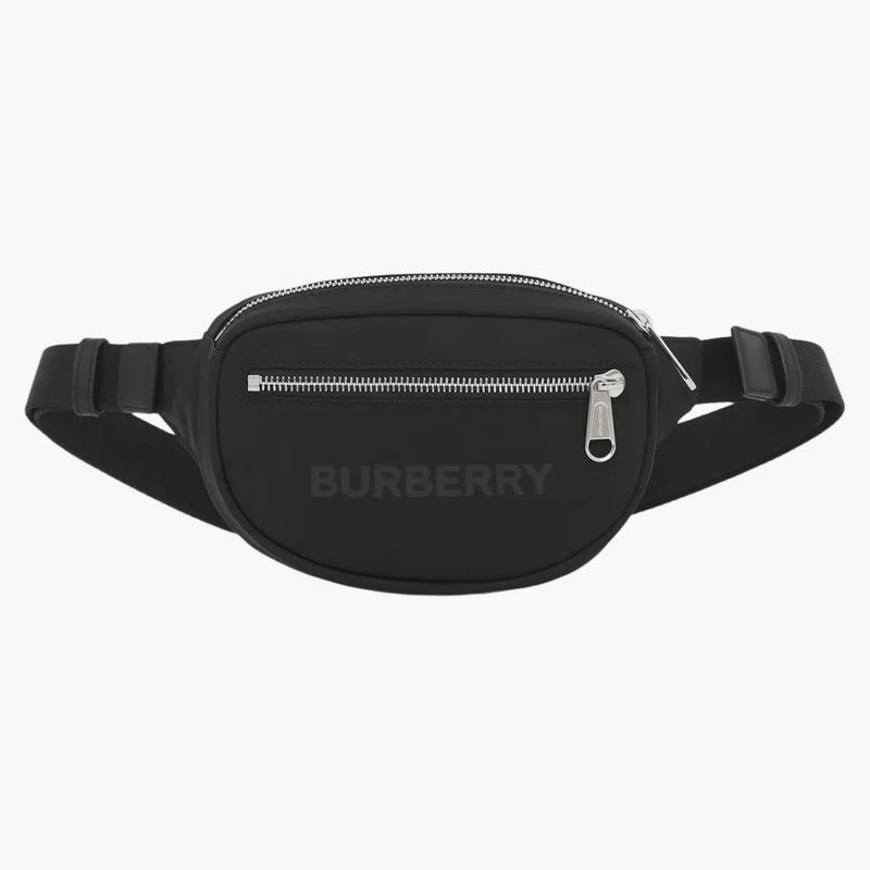 Burberry Logo Print Nylon Cannon Bum Bag liten svart