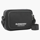 Burberry Logo Print Nylon Crossbody Bag Black