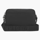 Burberry Logo Print Nylon Crossbody Bag Black