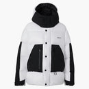 Burberry Logo Print Nylon Oversized Hooded Buffer Jacket Optic White/Black