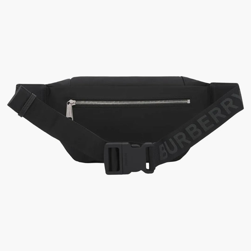 Burberry Logo Stampa Nylon Sonny Bum Bag Black/White