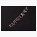 Logo Burberry Print Stretch Cotton Talkpants Black