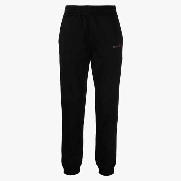 Burberry Logo Print Stretch Cotton Sweatpants Black