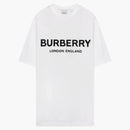 Camiseta de estampado de logotipo de Burberry White