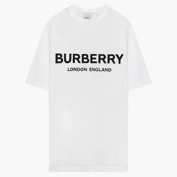 Burberry Logo Print T-shirt vit