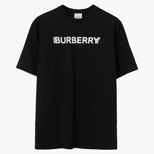 Burberry logo tryck t-shirt svart/vit