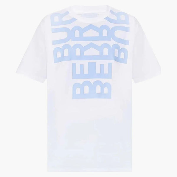 Burberry Logo Stampato T-shirt oversize White