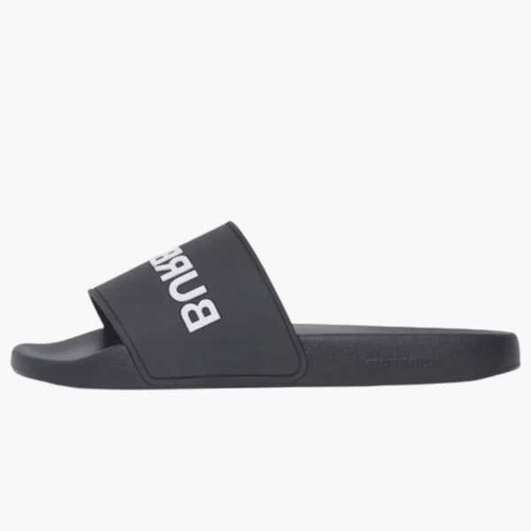 Burberry Logo Slides Black Optic White