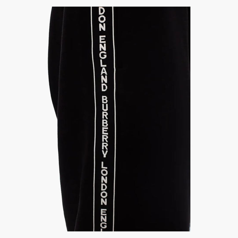 Burberry Logo Tape Pants Black/White