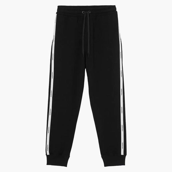 Burberry Logo-tape Track Pants Black White