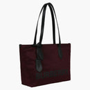 Burberry Logo Tote Burgundy