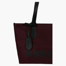 Burberry Logo Tote Burgundy