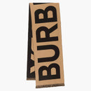 Burberry Logo Wool Jacquard Scarf Archive Beige