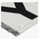 Burberry logo wełna szalik czarny