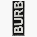 Burberry logo wełna szalik czarny