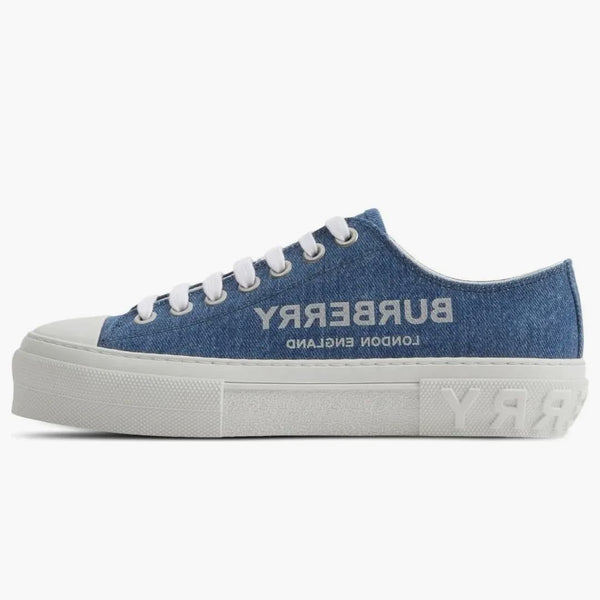 Burberry Logo-print Denim Blue (women's)