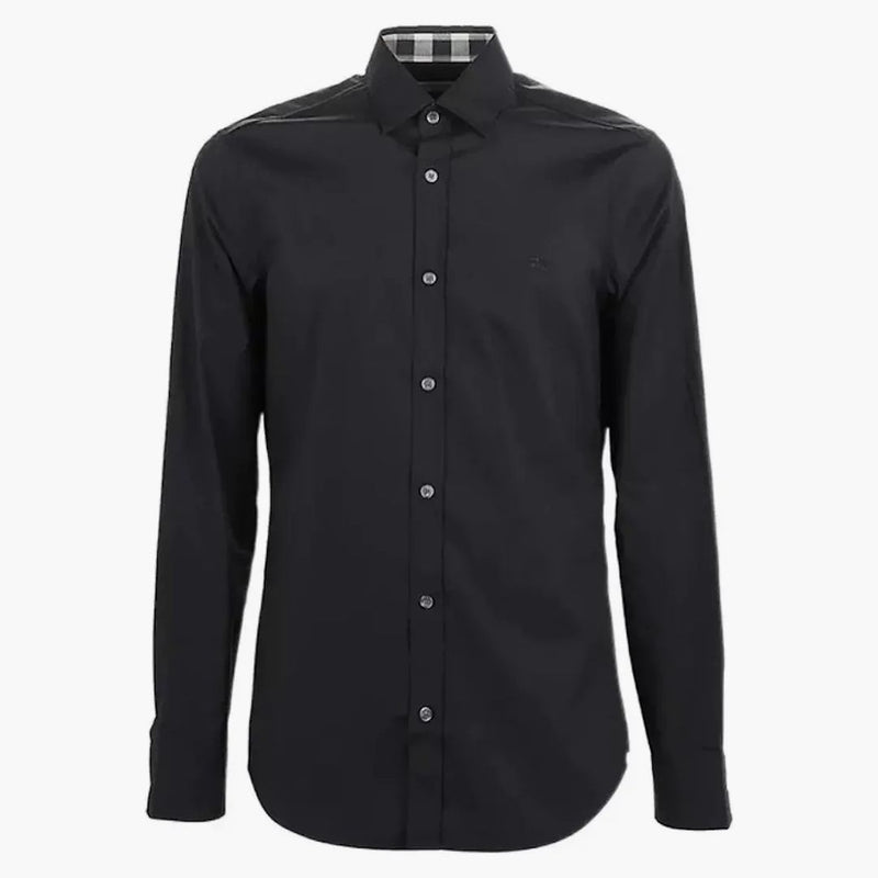 Burberry långärmad logotyp skjorta svart