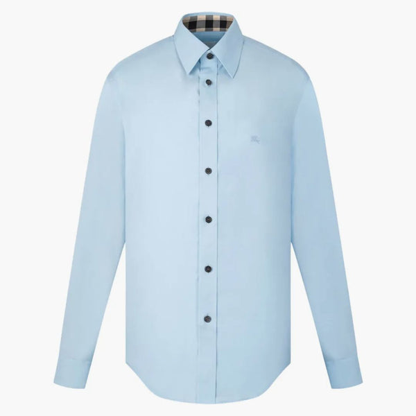 Burberry långärmad logotyp skjorta blå